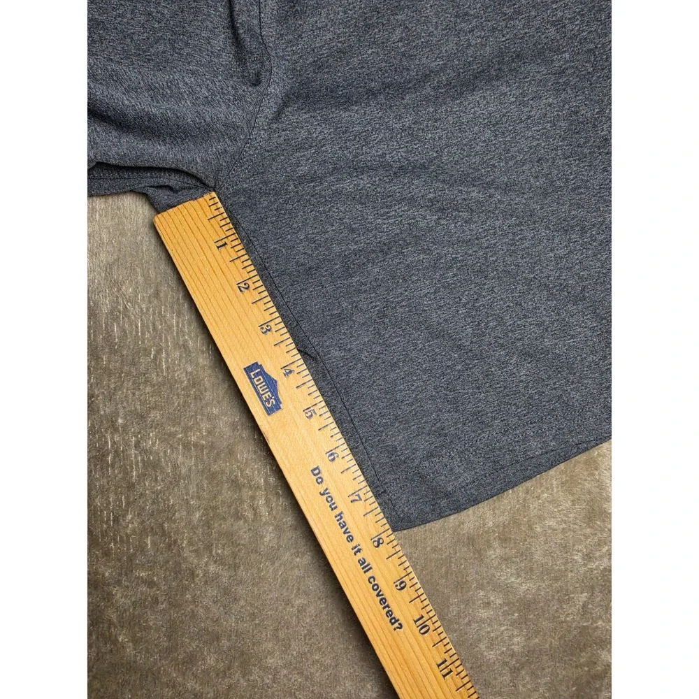 Balance Collection Mens Athletic Shorts Gray Heather Gym Workout Training Large